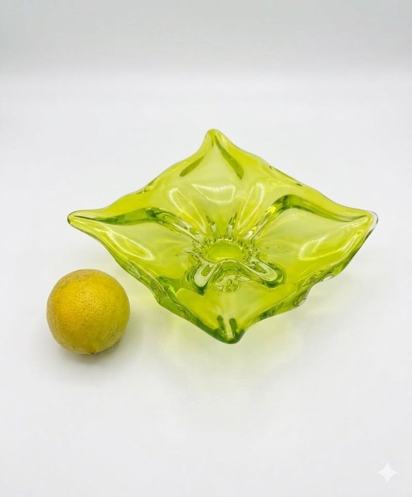 קערת זכוכית אמנותית | בעיצוב Josef Hospodka עבור Chribska Glassworks