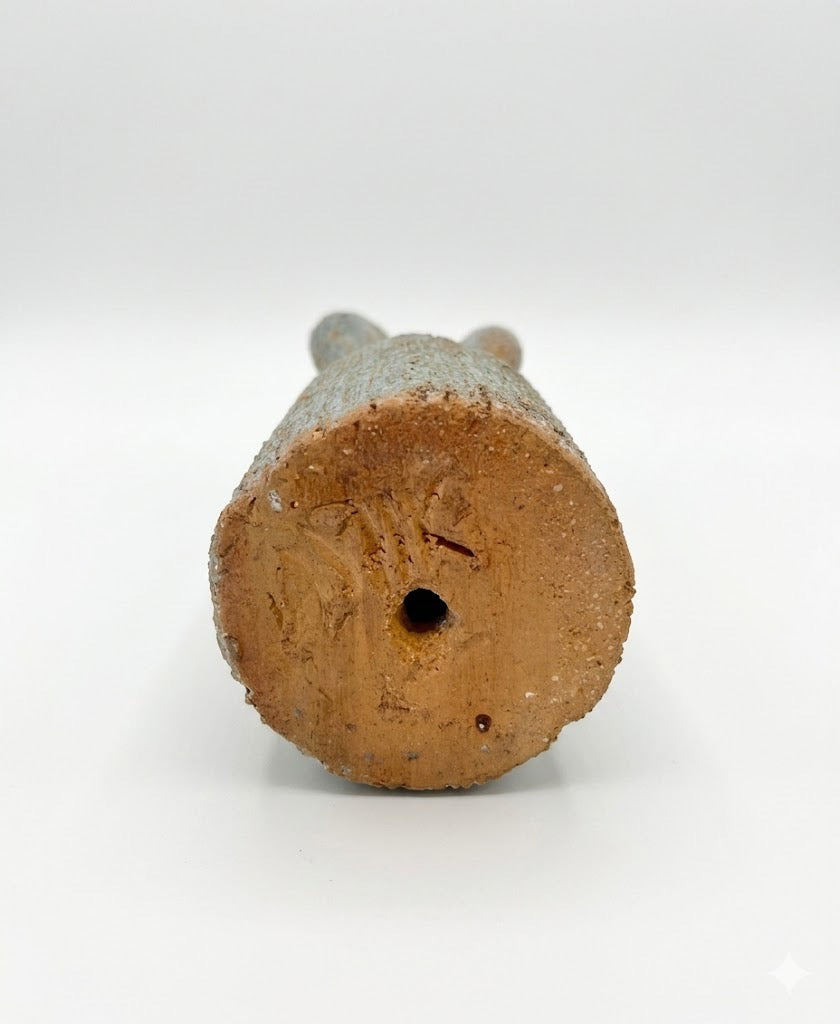 פמוט קרמיקה פיסולי | עבודת סטודיו (Studio Pottery), ישראל | שנות ה-60/70