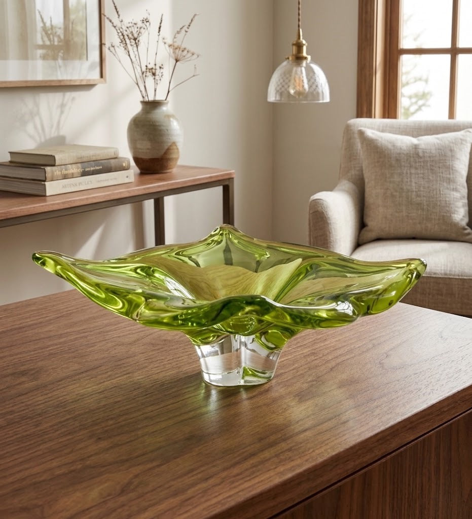קערת זכוכית אמנותית | בעיצוב Josef Hospodka עבור Chribska Glassworks