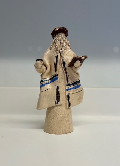 פסל קרמיקה "חסיד מתפלל" | עבודת יד, ישראל | שנות ה-70/80