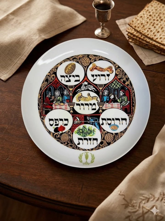 צלחת פורצלן לפסח, נעמן