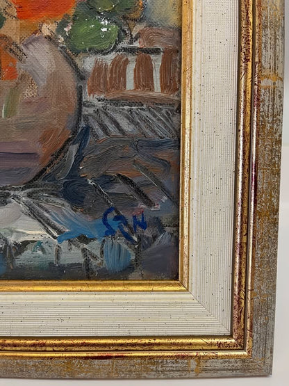 חיים מקל | טבע דומם | שמן על לוח | 34X29 ס״מ | חתום