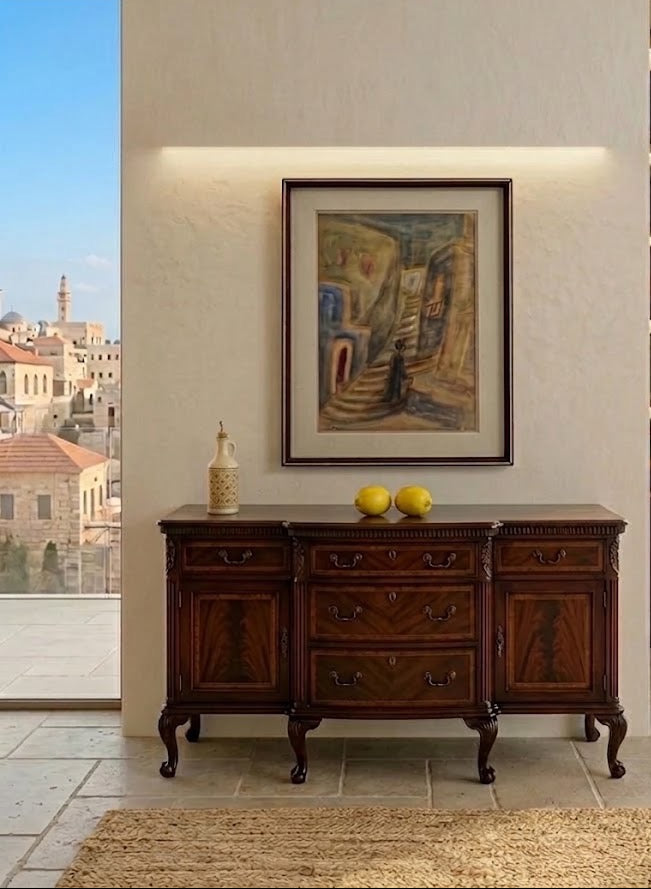 אמנות ישראלית | רחוב בצפת | יצחק אמיתי