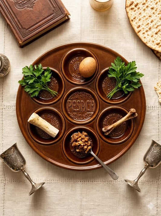 צלחת סדר פסח, כפר מנחם