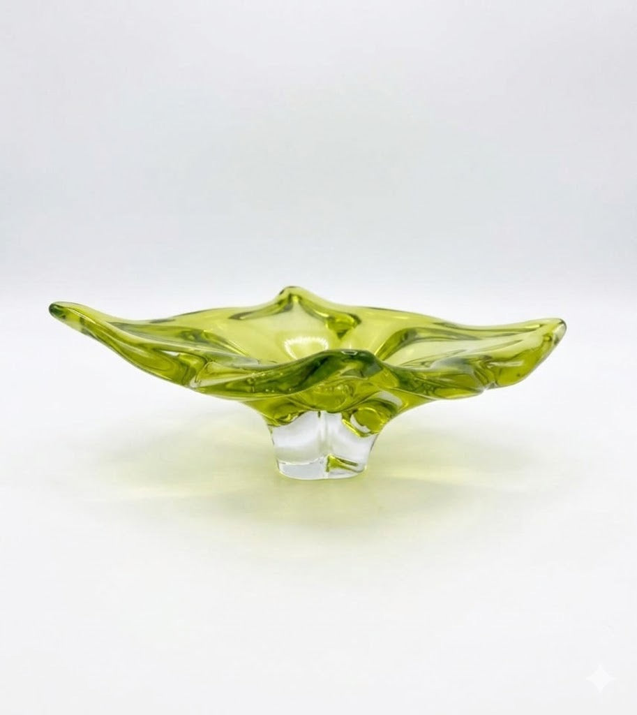 קערת זכוכית אמנותית | בעיצוב Josef Hospodka עבור Chribska Glassworks