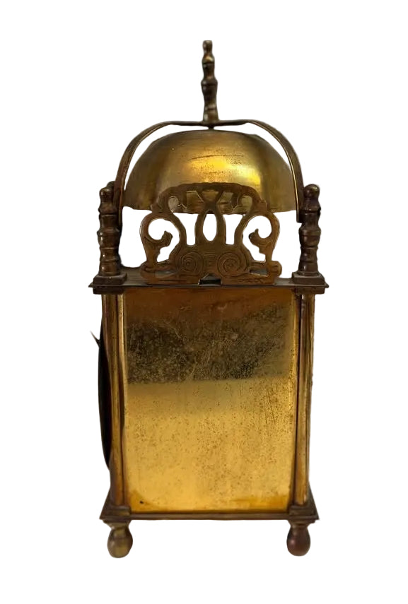 שעון מדף וינטג' | סגנון Lantern Clock (שעון עששית) | פליז יצוק ומנגנון מכאני | המאה ה-20