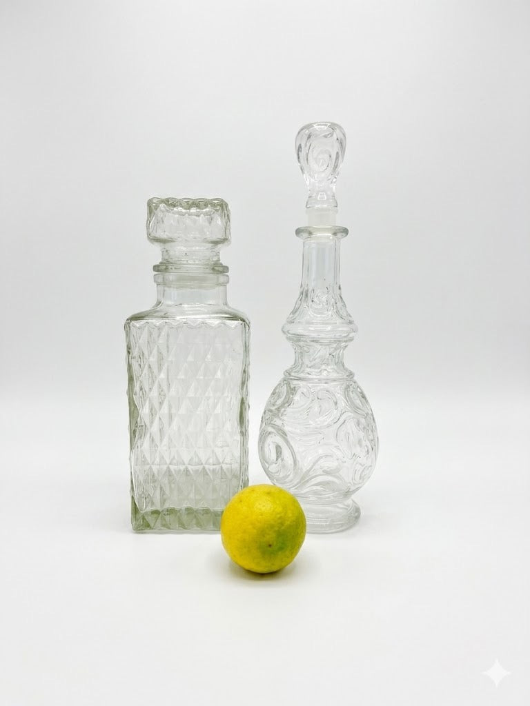 זוג בקבוקי דקנטר (Decanters) | זכוכית וקריסטל