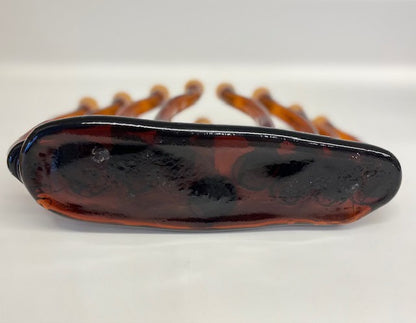 חנוכיית זכוכית מעוצבת ביד אמן