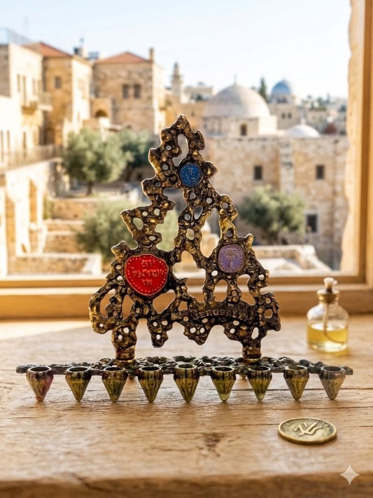 חנוכיית מטבעות ישראליים, תמר