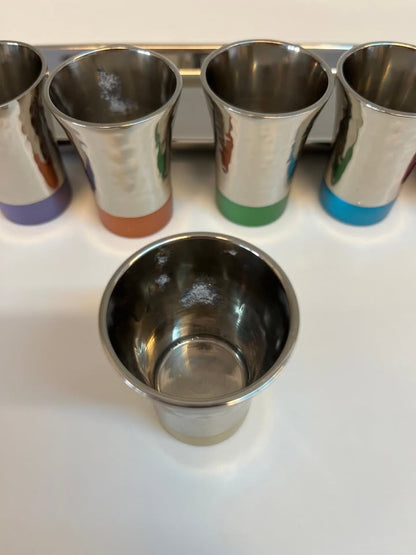 עמנואל, סט כוסיות ליקר ומגש לקידוש