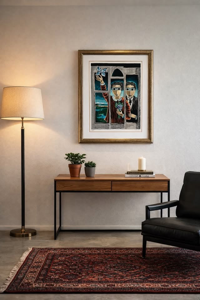 יוסל ברגנר, ליטוגרפיה ׳זוג בחלון׳