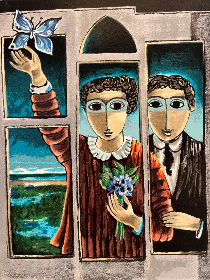 יוסל ברגנר, ליטוגרפיה ׳זוג בחלון׳