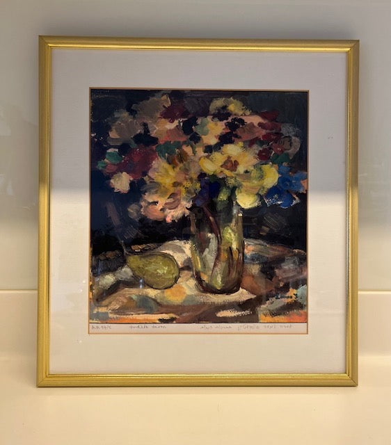 ליטוגרפיה ׳פרחים באגרטל׳