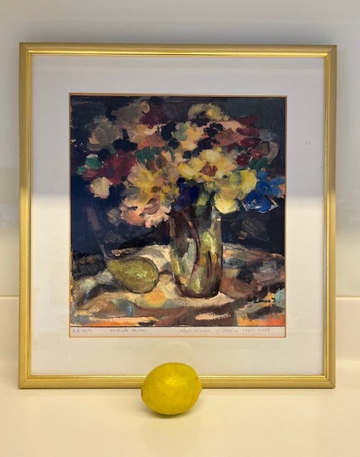 ליטוגרפיה ׳פרחים באגרטל׳