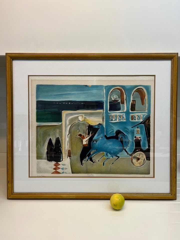 נחום גוטמן, ליטוגרפיה ׳מרכבה ביפו׳