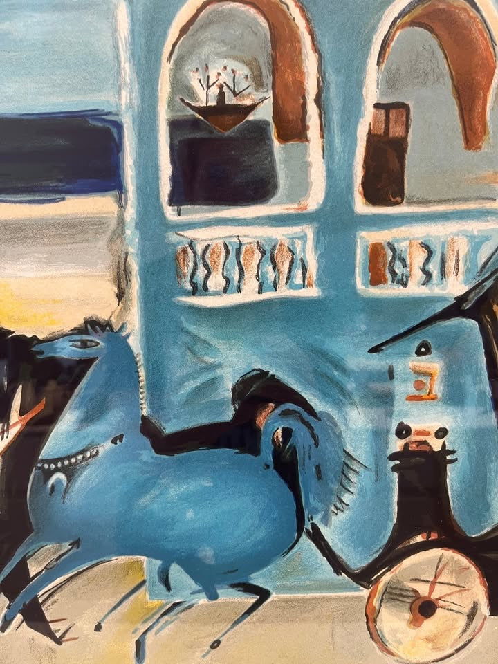 נחום גוטמן, ליטוגרפיה ׳מרכבה ביפו׳