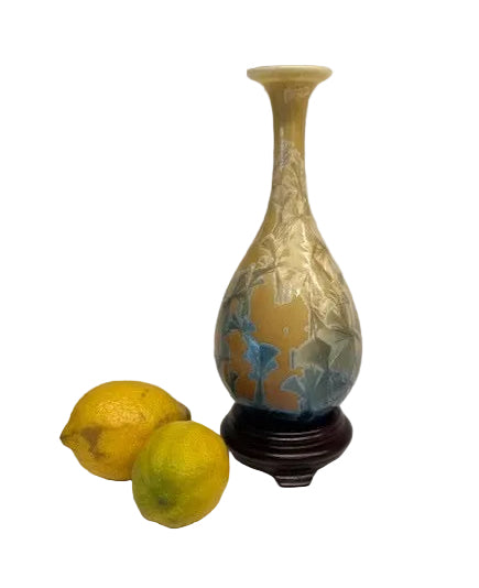 אגרטל מרהיב בזיגוג גבישי | (Crystalline Glaze) | טייוואן | מחצית שנייה של המאה ה-20