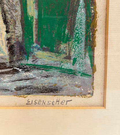 "רוכלים בשוק" | יעקב אייזנשר (Jacob Eisenscher) | ליטוגרפיה צבעונית חתומה וממוספרת