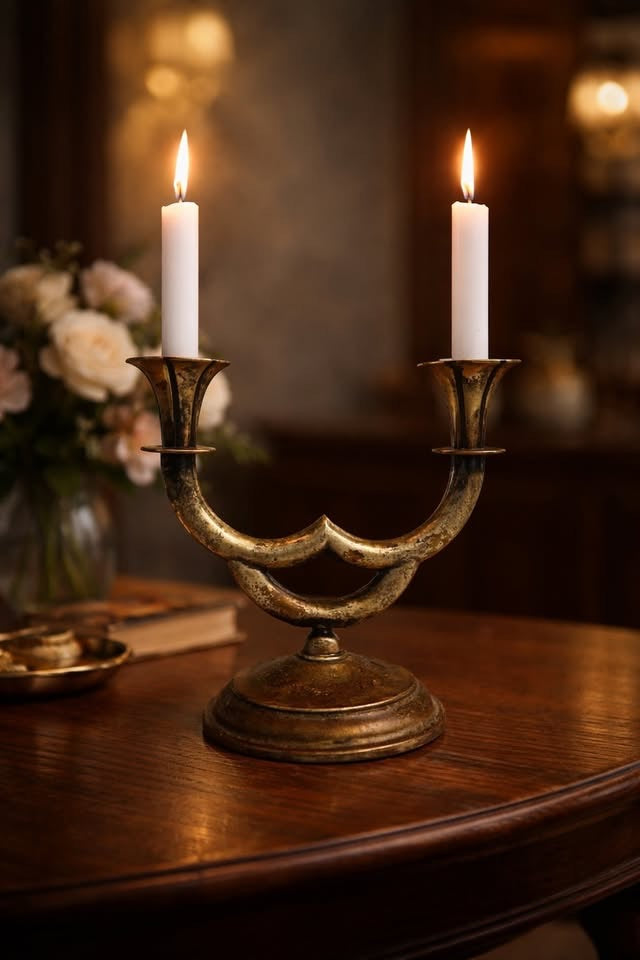 פמוט וינטג׳ דו קני עשוי נחושת