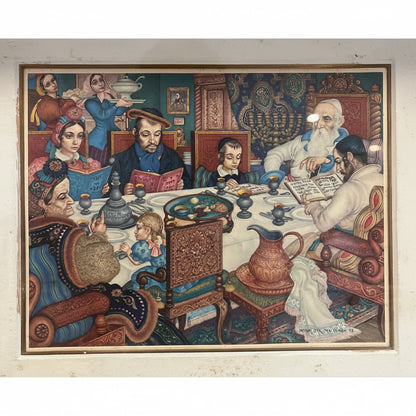 הדפס ממוסגר "ליל סדר" | ארתור שיק, 1948