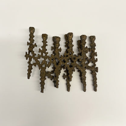 Brass Hannukah lamp, Jerusalem