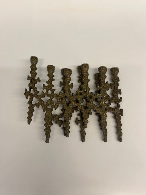 Brass Hannukah lamp, Jerusalem