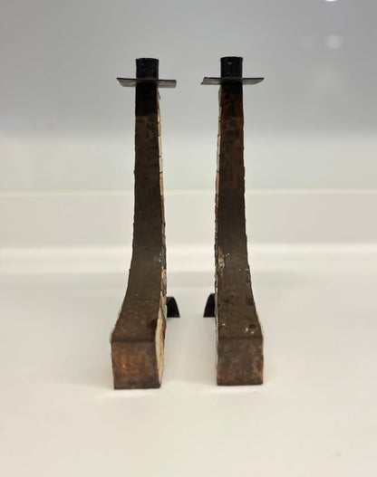 פמוטי מוזאיקה איילון עשויים נחושת ואבן