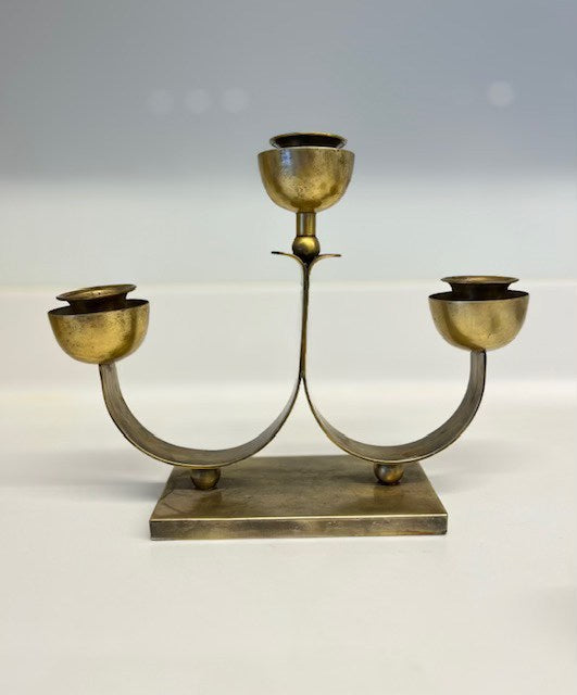 פמוט וינטג׳ ישראלי עשוי פליז