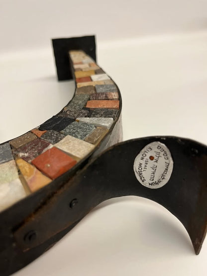 פמוטי מוזאיקה איילון עשויים נחושת ואבן