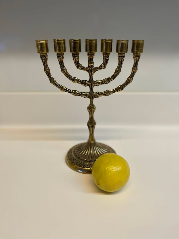 מנורת פליז ישראלית וינטג׳