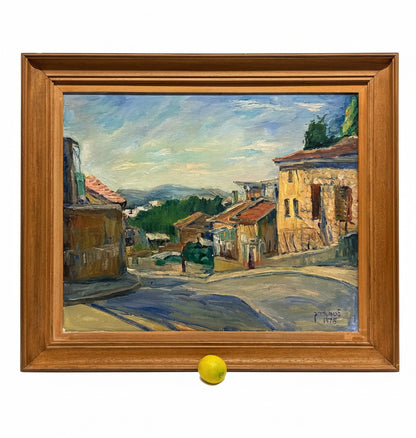 לאה רייך (1914–1991) | נוף כפרי בירושלים (1975) | שמן על בד | אימפרסיוניזם ישראלי