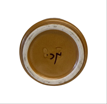 אגרטל קרמיקה מודרניסטי בעיטור מופשט | קרנת (Kernat), ישראל | שנות ה-70