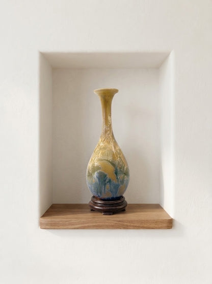 אגרטל בזיגוג גבישי | (Crystalline Glaze) | טייוואן | מחצית שנייה של המאה ה-20