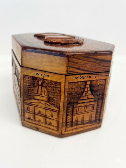 קופסת אתרוג עשויה עץ זית