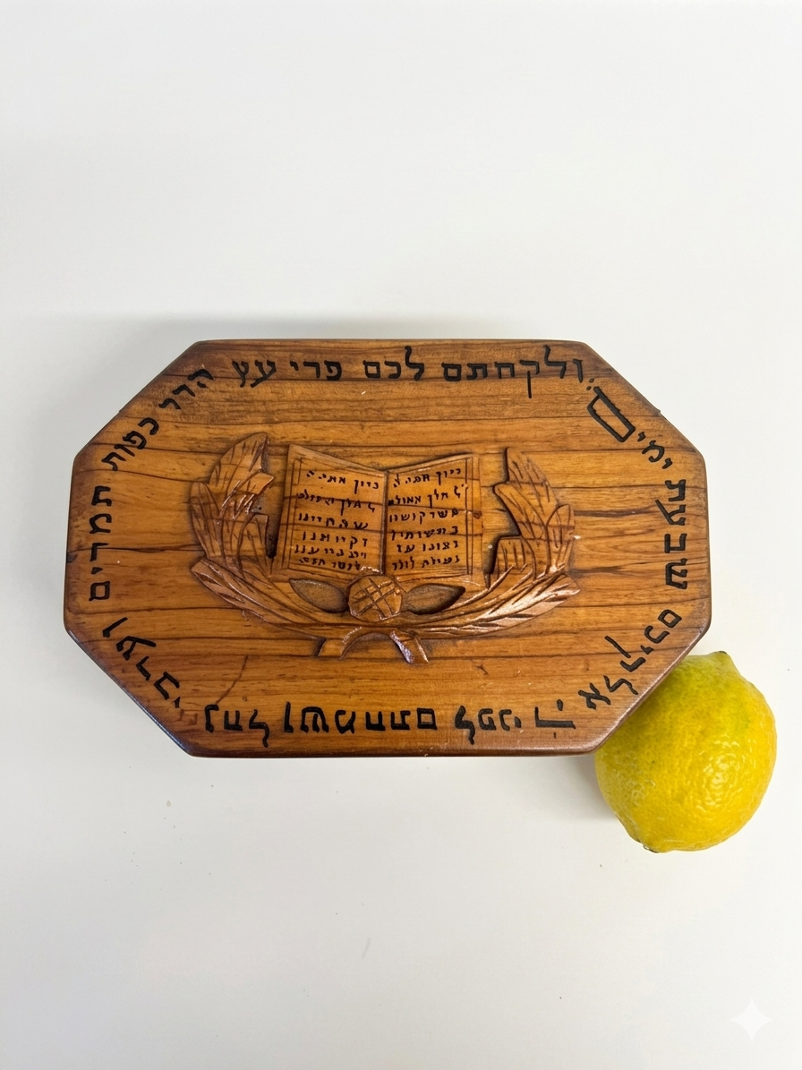 קופסת אתרוג עשויה עץ זית