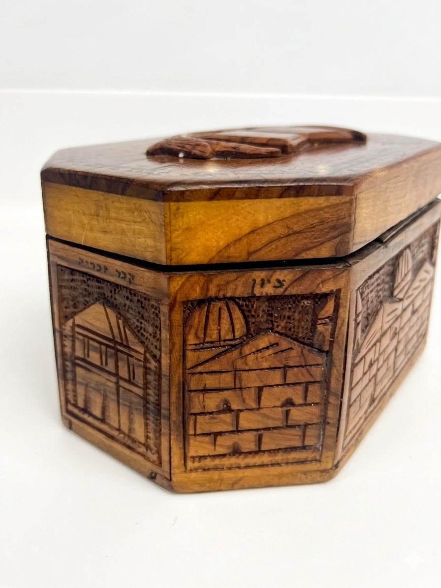 קופסת אתרוג עשויה עץ זית