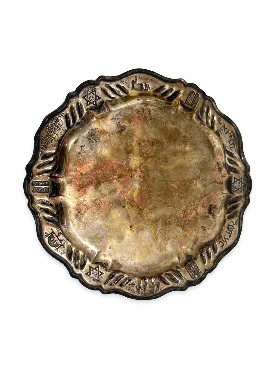 צלחת ישראל מנחושת