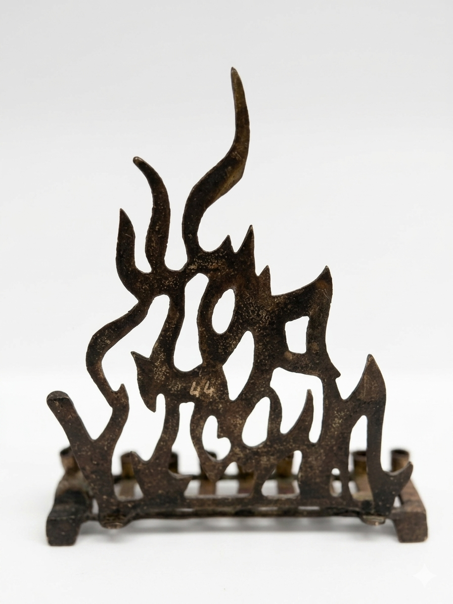 חנוכיית ישראליאנה עשוייה פליז