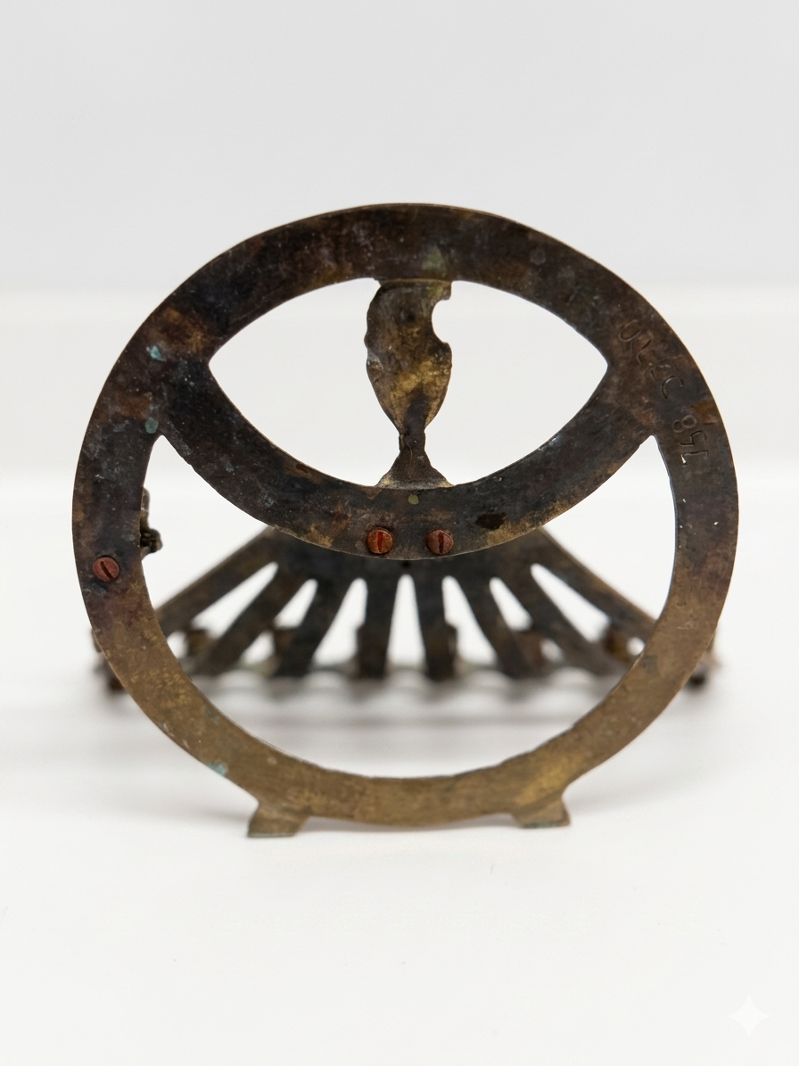 חנוכיית ישראליאנה עשויה פליז