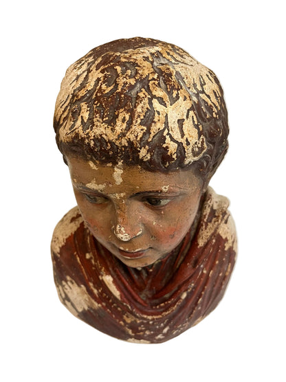 פרוסט של נער (Bust) | פיסול יציקת בטון קלאסי עתיק